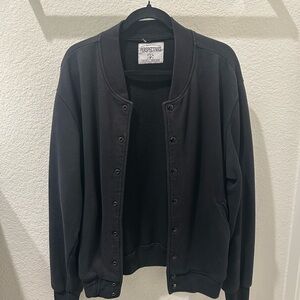 Made in USA Black Bomber Jacket
